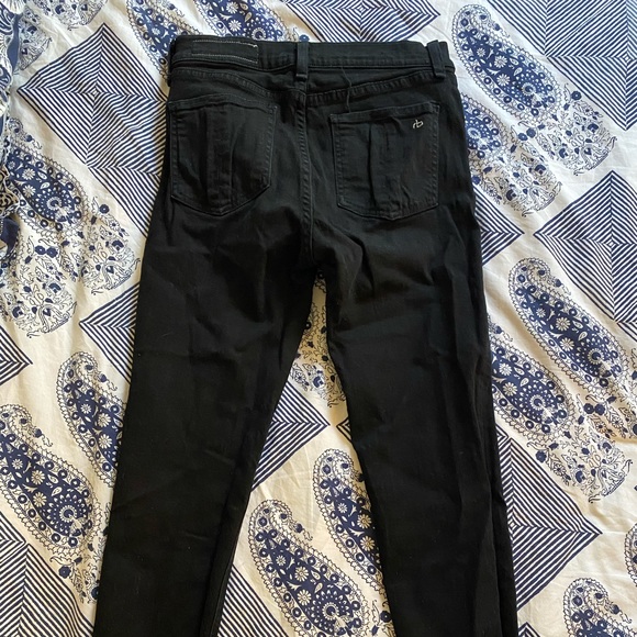 RAG & BONE BLACK JEANS (CROPPED STYLE) - Picture 3 of 4
